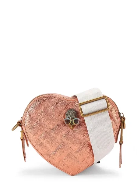 Kurt Geiger London torebka crossbody skórzana pomarańczowa