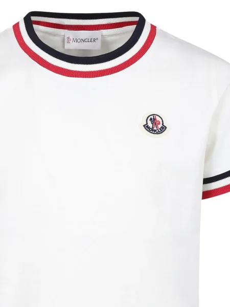 Koszulka dziecięca Moncler Enfant biała