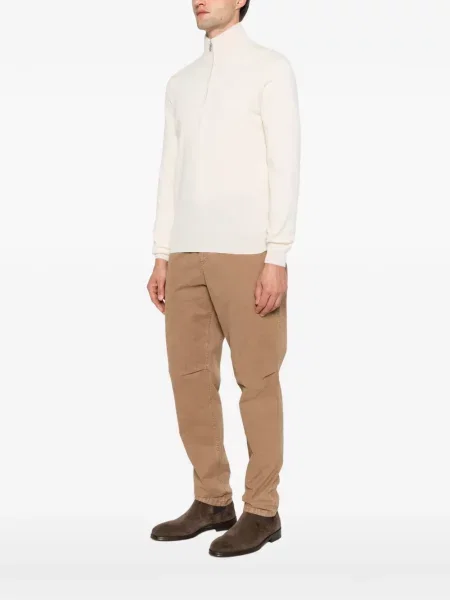 Pulover Brunello Cucinelli tricotate alb