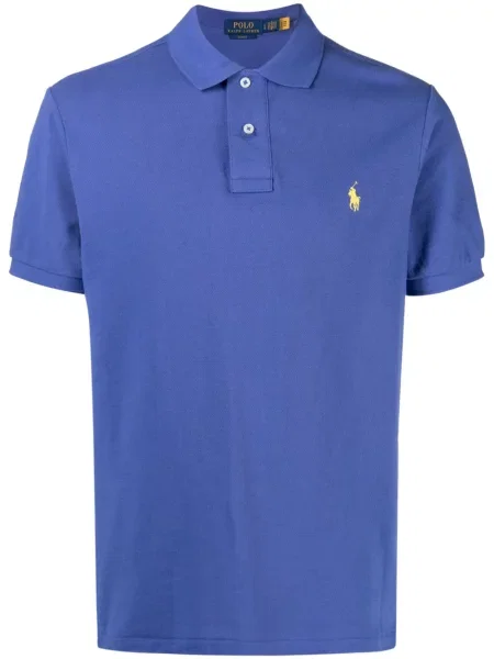 Поло тениска Polo Ralph Lauren бродирана жълто