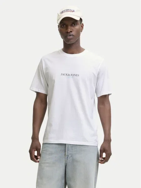 Jack&Jones Set od 3 majice Billyburg Šarena Regular Fit bijela