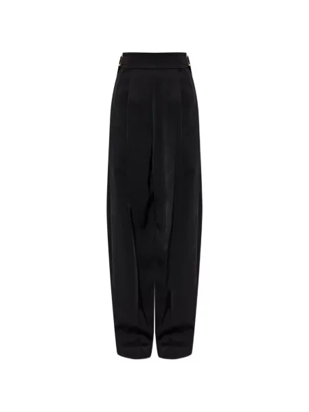 Pantaloni Sportmax cu cataramă negru