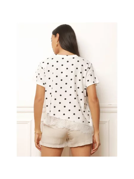 Top La Modeuse alb