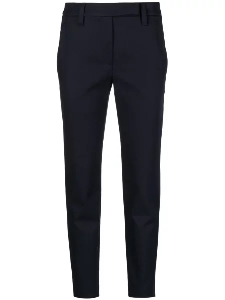 Decupat pantaloni Brunello Cucinelli stretch albastru