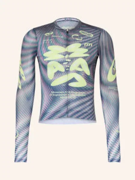 Maap Koszulka Kolarska Spectrum Pro Air Ls Jersey gruen niebieska