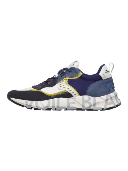 Sneakersy Voile Blanche skórzane niebieskie
