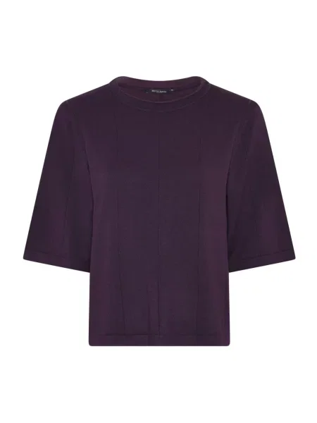Lniana koszulka Bruuns Bazaar fioletowa