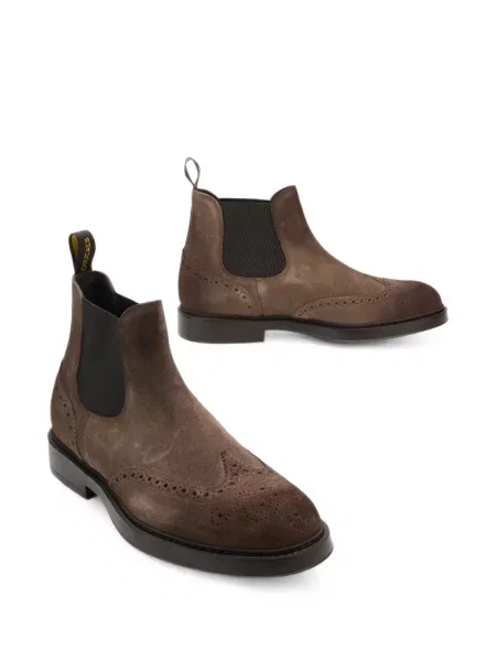 Brogues Doucal's din piele de căprioară maro