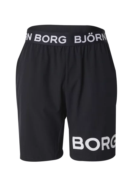 BJÖRN BORG Športne hlače črna bela