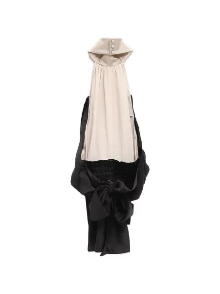Top Julie Kegels s výstřihem halter černý