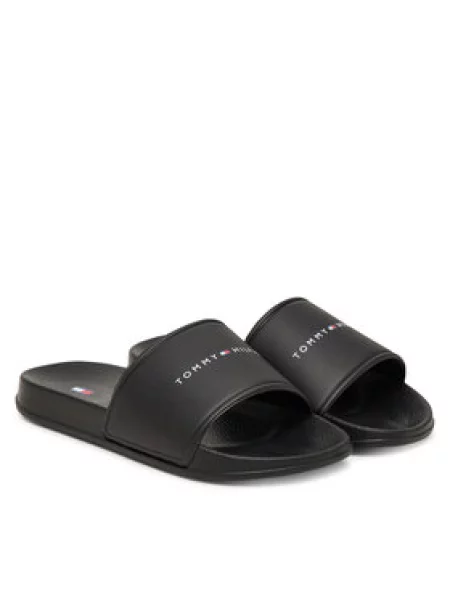 Dětské pantofle Tommy Hilfiger černé