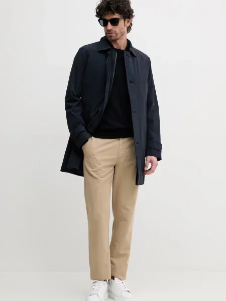 Пальто BOSS перехідне синій