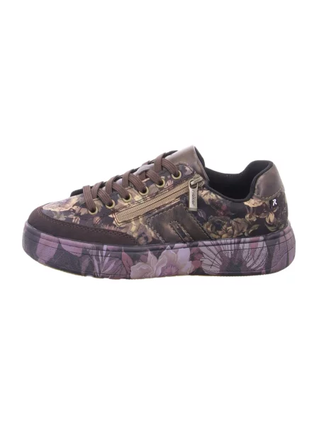 Sneakersy Rieker skórzane brązowe