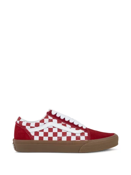 Sneakerși Vans Old Skool în carouri roșu
