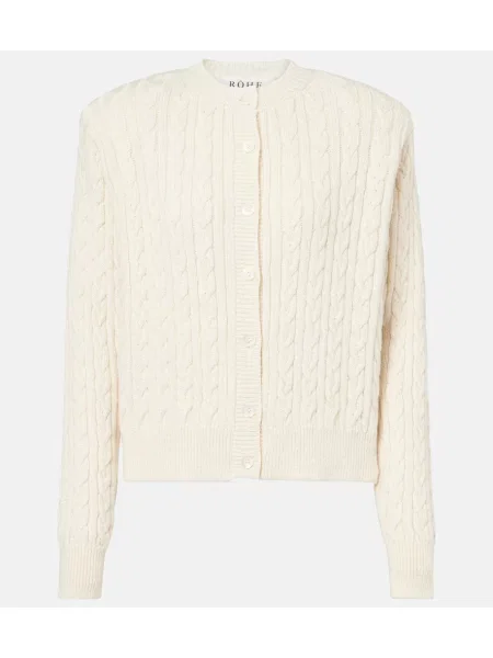 Cardigan Róhe de lână alb