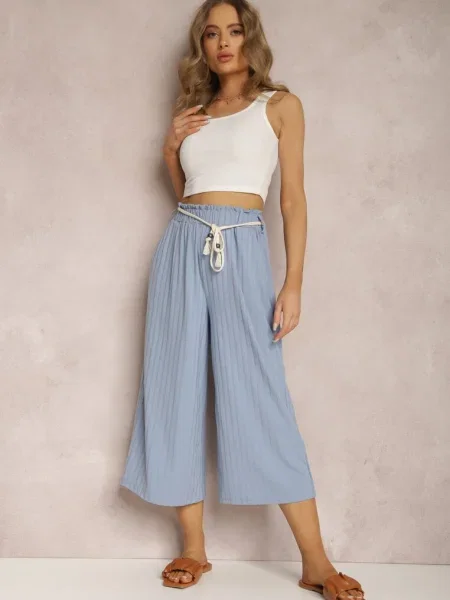 Pantaloni albaștri Anastathe albastru