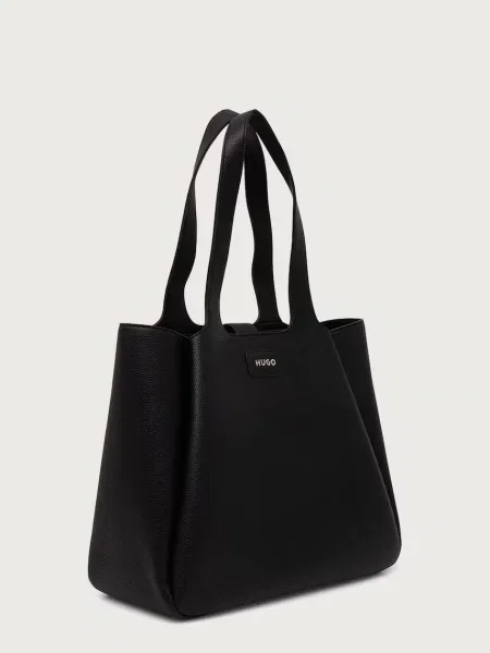 HUGO geantă shopper pentru femei cu imitație de piele Orin_Tote negru