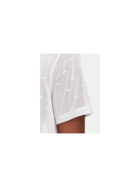 Adidas Marškinėliai Strength Essentials Workout Boxy Mesh balta