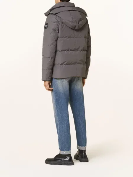 Canada Goose Péřová Bunda Wyndham šedá