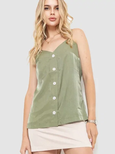 Майка Ager оливковий бавовна/віскоза