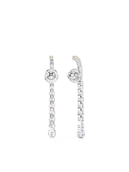 Cercei Swarovski roz