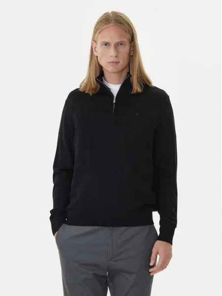 Calvin Klein pulóver férfi gyapjú fekete