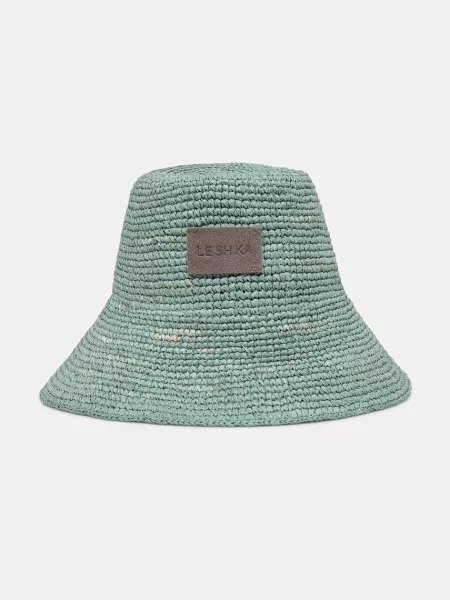 LE SH KA headwear kalap női fonott Blue Bucket Hat kék