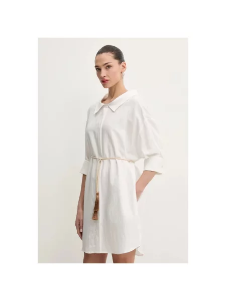 Liu Jo sukienka mini oversize biały