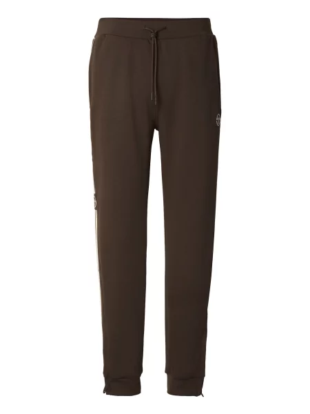 Sergio Tacchini Kalhoty Cesena krémová / tmavě hnědá