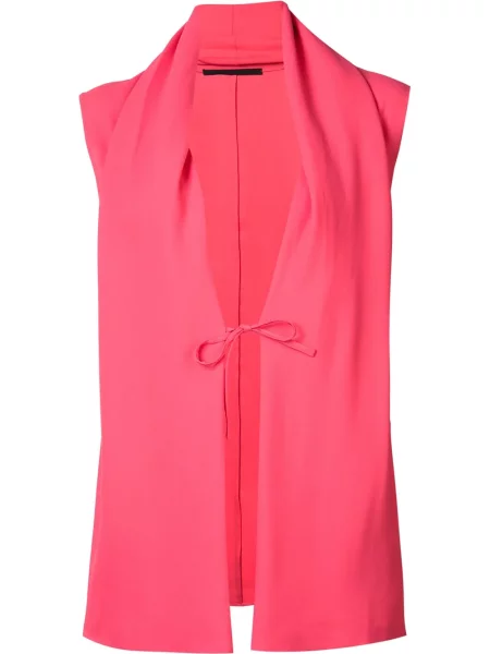 Bluzka Haider Ackermann z klapą różowa