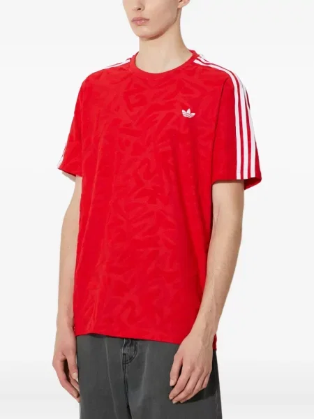 Koszulka Adidas z nadrukiem do biegania w abstrakcyjne wzory szara