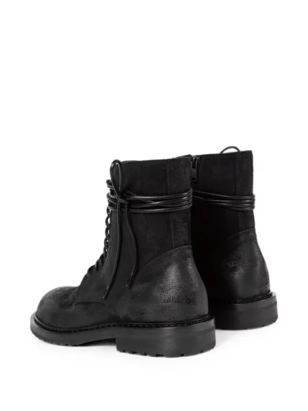 Боти до глезена Ann Demeulemeester с връзки с дантела черно