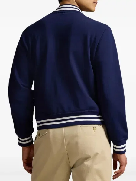 Șosete Polo Ralph Lauren cu broderie în carouri plisate albastru