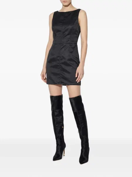Tafta rochie mini Elisabetta Franchi negru