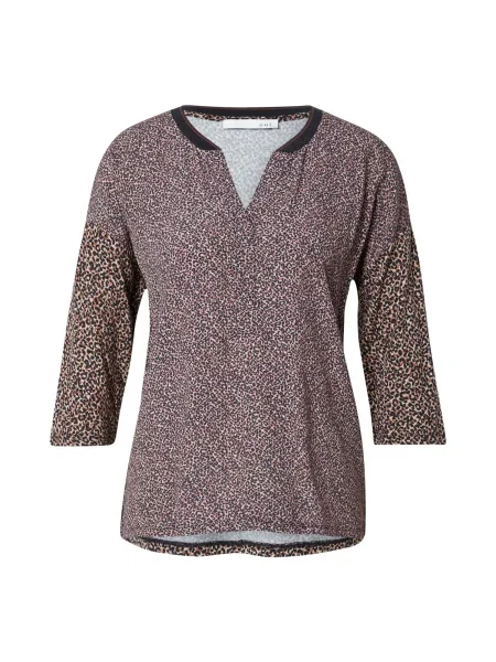 OUI Blúzka / námornícka modrá / hnedá béžová