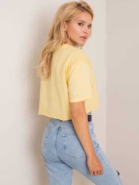 Tricou Fashionhunters galben