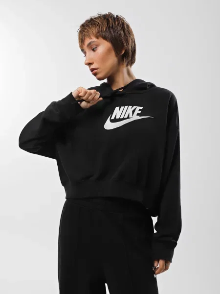 Худі NIKE Club бавовна/поліестер чорний