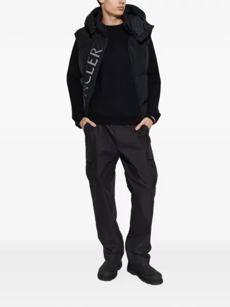Vestă Moncler cu imagine negru