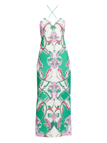 Rochie midi Significant Other până la genunchi de costum verde