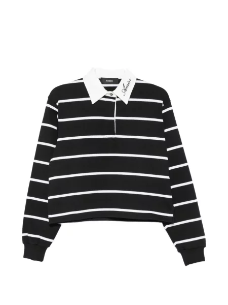 Lung top Amiri negru