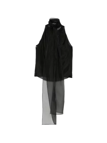 Top Isabel Sanchis cu gât halter negru