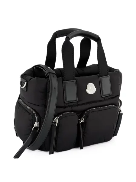 Matlasat geantă shopper Moncler negru