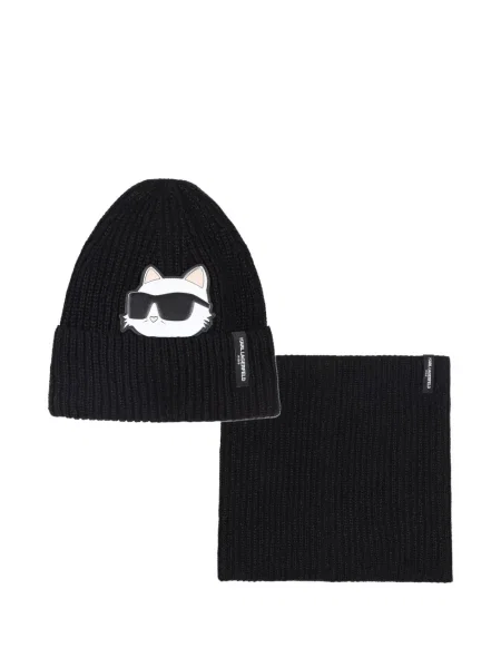 Czapka dziecięca Karl Lagerfeld czarna