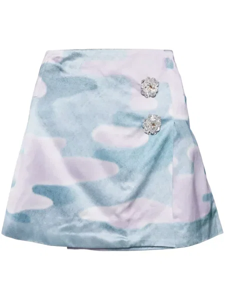 Mała mały spódnica mini Meryll Rogge z nadrukiem fioletowa