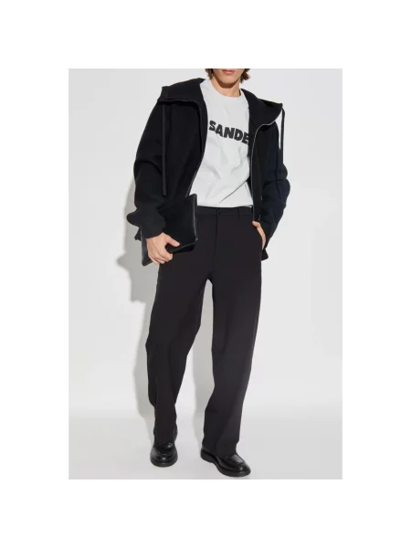 Koszulka Jil Sander z logo biała