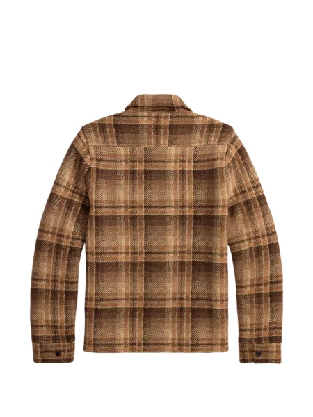 Vilnonė pledinė marškiniai Ralph Lauren Rrl ruda