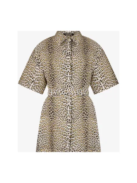 Sukienka mini Roberto Cavalli z nadrukiem czarna