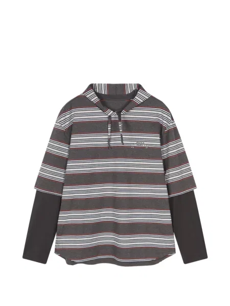 Tricou Croquis cu dungi gri