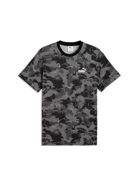 PUMA Męska koszulka Camo z nadrukiem Akcesoria S czarny