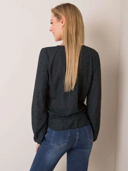 Bluză Fashionhunters verde